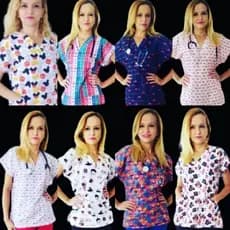 Scrub (blusa)Várias estampas!!!!!. Pijama cirúrgico