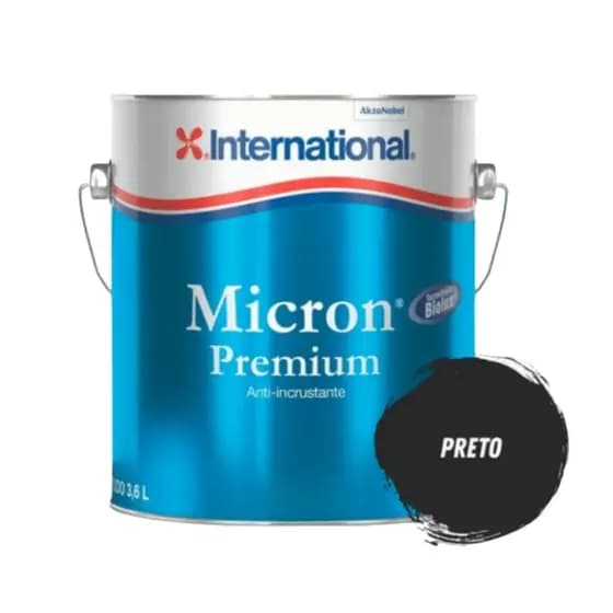 Tinta Envenenada Antiincrustante Micron International - Galao 3,6L - Cor Preto