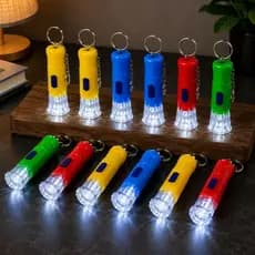 Kit 24 Mini Lanterna Led Tática Portátil Para Trilha Camping Lazer Lanterna Infantil Chaveirinho