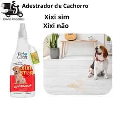 Kit Adestrador Para Cães Xixi Stop 500 Ml + Pipi Certo 30 Ml Pet Clean