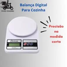 Balança Digital Eletrônica De Precisão 10kg Cozinha E Dieta Capacidade Máxima 10 Kg Cor Branca