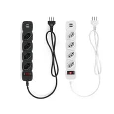 Filtro de Linha Protetor Eletrônico C/4 Tomadas e 2 USB Intelbras EPE 204 USB