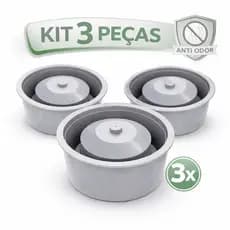 Adaptador Ralo Mau Cheiro Contra Insetos Barata 10cm Porta Ralos Grelhas Odor Banheiro Evita Anti Mal  Contra Insetos
