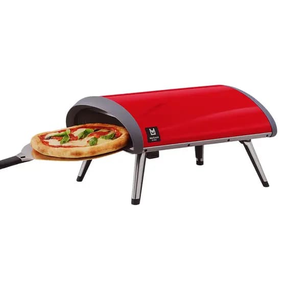 Forno A Gás Portátil Para Pizza Com Pedra Refratária 30,5