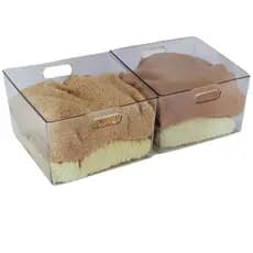 Conjunto De 2 Caixas Organizadora Cesto Multiuso Kit Com 2