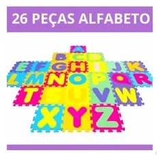 Promoção Tapete Infantil Alfabeto EVA 10x10 cm