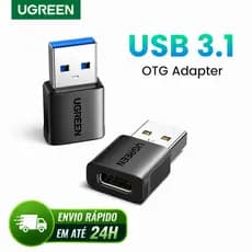 UGREEN USB 3.1 Macho para USB-C Alta Velocidade - ORIGINAL ENVIO IMEDITADO