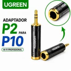 Adaptador P2 para P10 UGREEN Hi-Fi Profiisonal