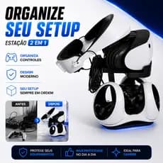 Suporte PSVR2 para Carregamento | Base para Headset e Controles VR2 2 em 1 organizador gamer PS5