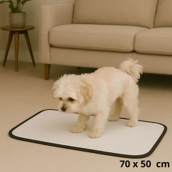 Tapete Higiênico Lavável para cães, tam. 70 X 50, Reutilizável, 01 UN. cachorro/ Pet não vaza xixi.