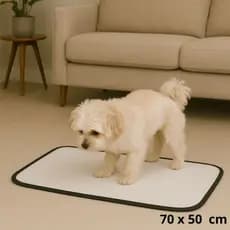 Tapete Higiênico Lavável para cães, tam. 70 X 50, Reutilizável, 01 UN. cachorro/ Pet não vaza xixi.