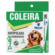 Coleira Cães Antipulgas E Carrapatos Dugs 17g