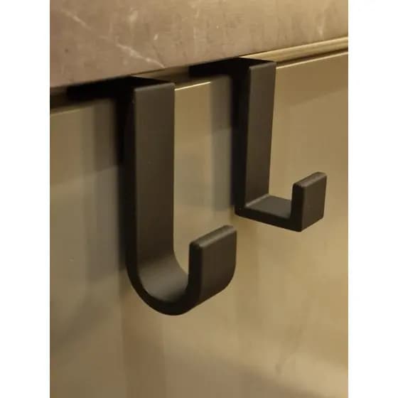 kit 5 Ganchos Suporte de Porta de Armário para Toalha Pano de Prato Prático e Sem Furar