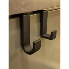 kit 5 Ganchos Suporte de Porta de Armário para Toalha Pano de Prato Prático e Sem Furar