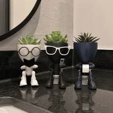 Robert Plant Vaso Vasinhos 7 cm para Cactos e Suculentas Enfeite Lavabo Decoração