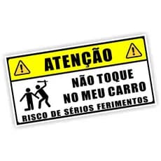 Adesivo Não Toque Encoste Rele No Meu Carro