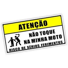 Adesivo Não Toque Encoste Rele Na Minha Moto