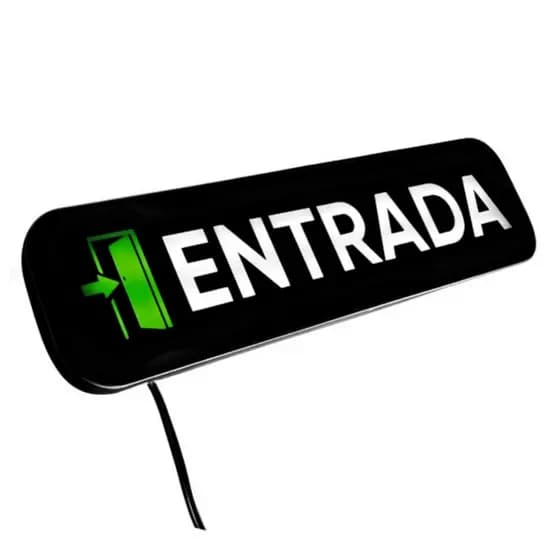 Placa Led Entrada Sinalização Letreiro neon Luminoso entrada