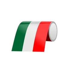 Adesivo Faixa Bandeira Italiana Frontal Grade Ou Painel fiat Bandeira Italiana