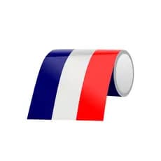 Adesivo Faixa Bandeira França Frontal Grade Ou Painel Peugeot Citroen Bandeira Francesa