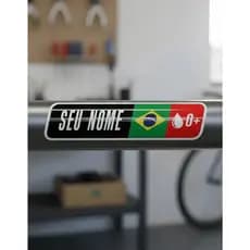 Adesivo para Bicicleta Nome e Tipo Sanguineo Personalizado ciclista