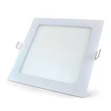 Painel Led Quadrado Ourolux 18W Embutir Luz Amarela Bivolt