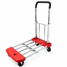 Carrinho de Carga Multiuso MTX 150kg Dobrável Rodas e Cordão Elástico