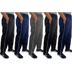 Kit 5x Calças Tactel Masculina Todas com 03 Bolsos Fundos e Costura Reforçada