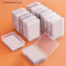 Casa 1/3 Pçs Caixas De Plástico Transparente Jogando Cartas Recipiente Caso De Armazenamento Embalagem Caixa De Cartão De Jogo De Pôquer Organizador De Jogos De Tabuleiro .