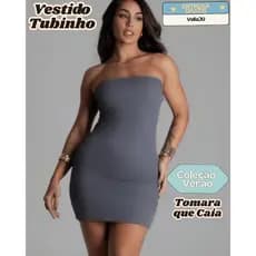 Vestido Tubinho Curto Tomara que Caia Mara | Poliamida Premium