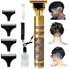 Super Barbeador Titanium Profissional Eletrico Máquina Corte Completa Cabelo