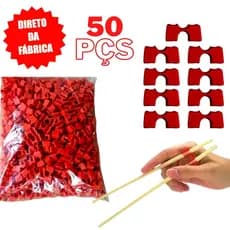 Kit 50un Clip Adaptador Para Hashi Atacado Palito Japonês