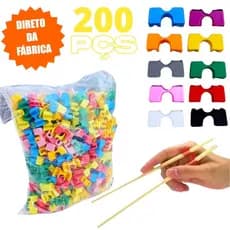 Adaptador Clip Suporte Para Hashi Palitinho Japones Kit 200un Atacado Lojista