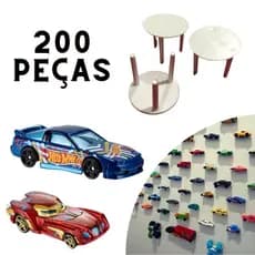 Suporte Pendurar Carrinho Hot Wheels 200 Pçs Mesinha Pizza