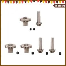 [Ihelewo] Conjunto De Engrenagens De Ponte De Metal , Engrenagem Do Eixo Traseiro Dianteiro , Peças De Carro RC Para 1/1