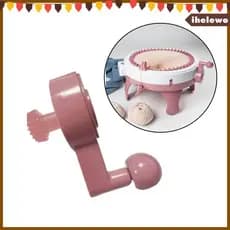 [Ihelewo] Manivela De Substituição Universal Para 40 Máquinas De Tricô , Plástico Rosa , Acessório Artesanal Faça Você M