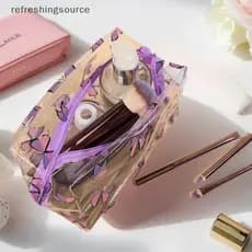 [T & B] 1 Peça Estojo De Maquiagem Transparente Com Design Criativo Para Mulheres Organizador De Bolsa Doce De Cosmético