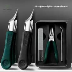 EA & Moda Super Inclinado Cortador De Unhas Apontado Anti-Respingo Grosso Alicate Tesoura Ferramentas De Cuidados Com As