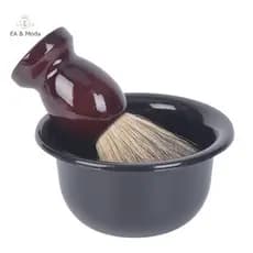EA & Moda Tigela De Barbear De Plástico Para Barba , Copo , Escova Conjunto De Ferramentas Limpeza Facial .