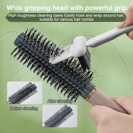 EA & Moda 2 Em 1 Ferramenta De Limpeza De Escova De Cabelo , b , Ancinho Portátil , Solução .