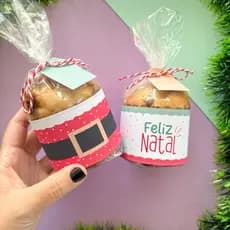 Cinta - Faixa para mini panetone - Natal 20 unidades