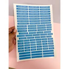 Kit de Etiquetas Organizadoras para Gavetas e Armário de Bebê – 89 unidades