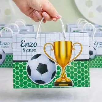 PEGUE E MONTE Sacolinha Personalizada FUTEBOL - lembrancinha - aniversário