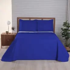 Kit Cobre Leito Queen Viena Matelado 3 Peças Microfibra Macio Colcha Porta Travesseiro