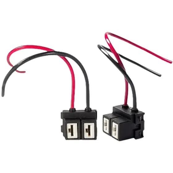 Par Soquete Lâmpada Farol H7 Zafira Astra Gol Conector Plug