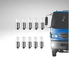 Kit 10 Lampada 69 Ba9s Halogena T4w 24v Caminhão Onibus