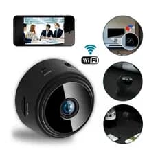 Câmera A09 Mini HD Sensor De Presença WI FI 110v Grava Em Cartão de Memória Com Suporte Para Encaixe