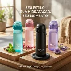 Garrafa Sense 600ml Mybest - Sabor pelo Olfato Zero Açúcar e Calorias!