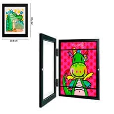 Quadro Guarda Desenhos Preto - Eternize Momentos na Parede