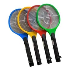 Raquete Elétrica Mata Mosquito Dengue Insetos Recarregável - (Cores Sortidas)